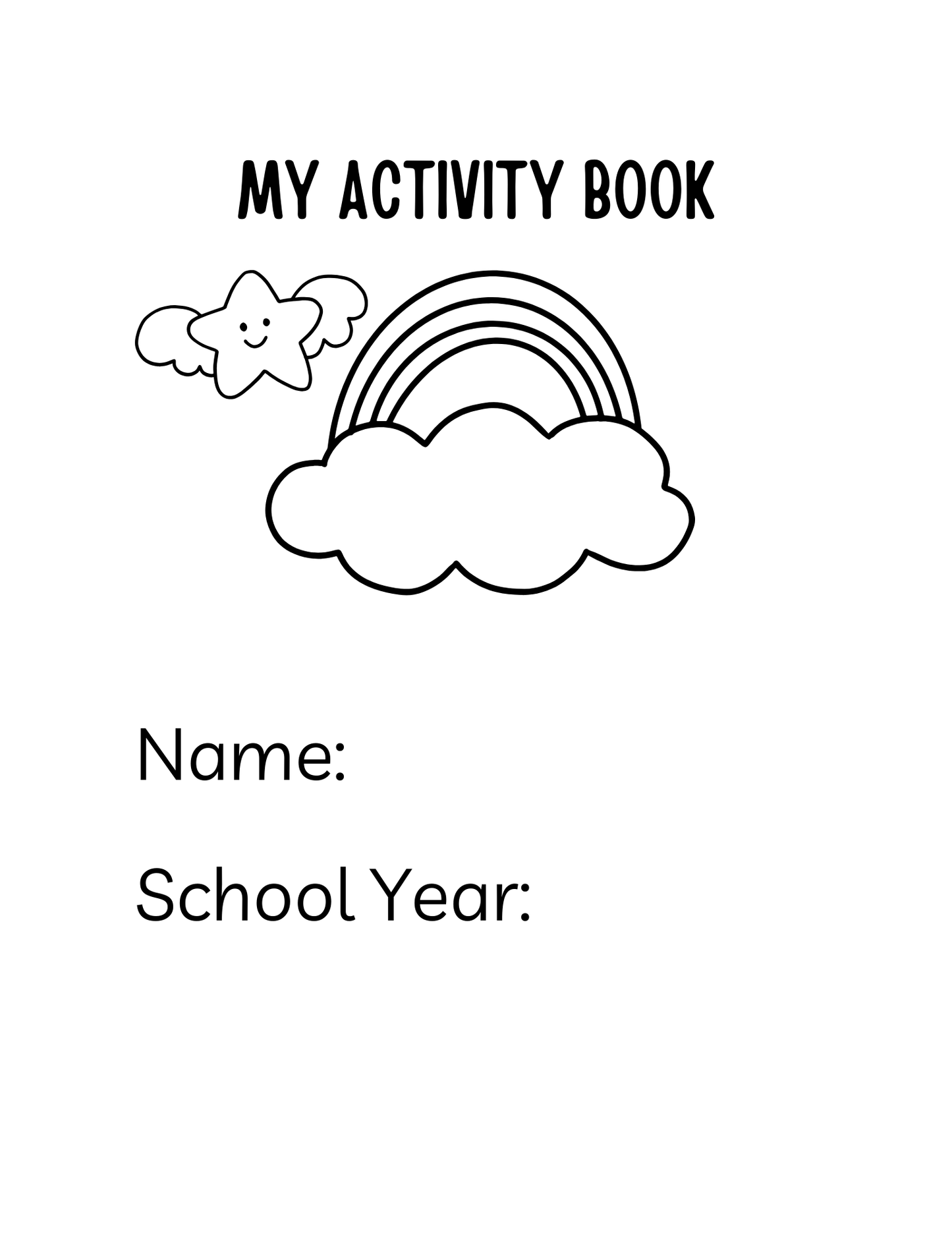 Unicorn Adventures: Preschool Activity Book